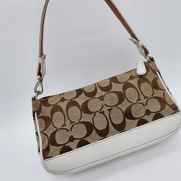 Coach 6094 Demi Mini Signature Canvas Leather Bag Wristlet - Picture 3 of 16